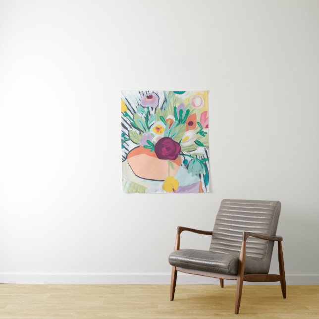 Fauvist Floral II Wandteppich (Beispiel)