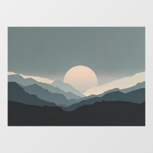 Fauvistischer Horizont Charcoal Moon ADA Mini M Fensteraufkleber