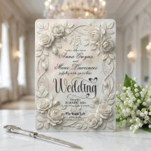 Faux 3D geprägte florale Basrelief-Klassiker