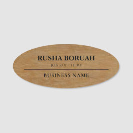 Faux badges nominatifs en or pour employés d'entre