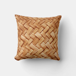 Faux-Beige-Stroh-Geflochten-Wurfkissen - Geschenke Kissen