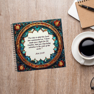 Faux-Buntglas-Mit-Jesus-Journal-verbringen Notizbuch