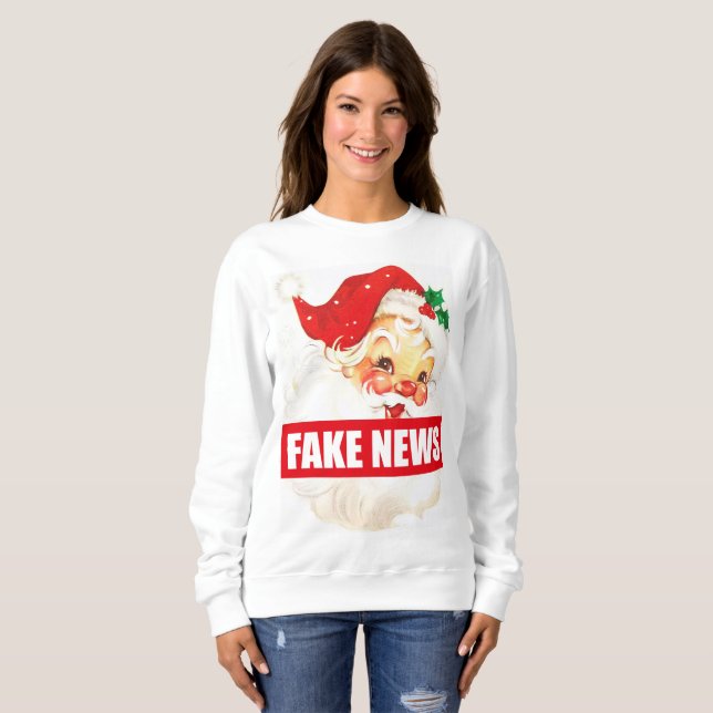 Faux chandail de pullover de Père Noël de (Devant entier)