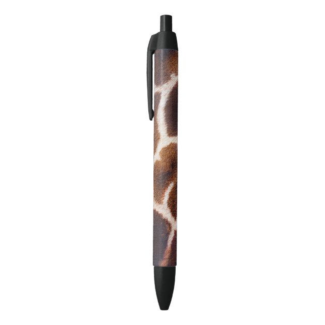 Faux Cheveux africains en girafe sur stylo noir (Haut (Vertical))