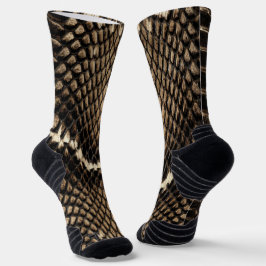 Faux Cobra Snakeskin  Socken