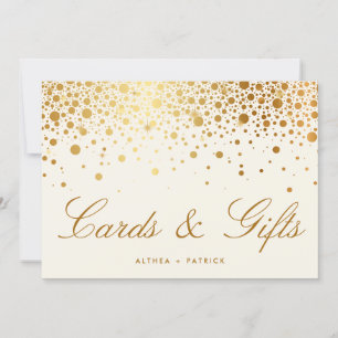 Faux Confettis en Feuille d'Or   Cartes & Cadeaux 