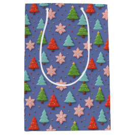 Faux Cookies in Clay Christmas Gift Wrap Mittlere Geschenktüte