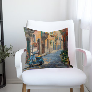 Faux coussin au point de needlepoint - Scooter de