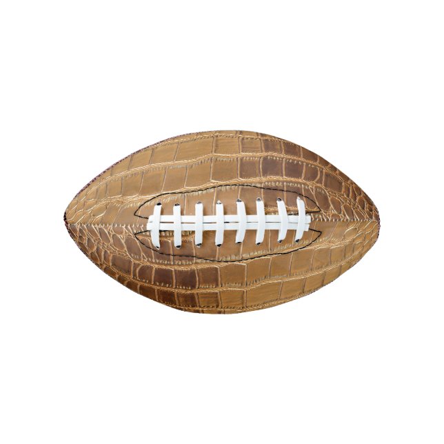 Faux Crocodile Leather Animal Skin Pattern Football (Vorderseite)
