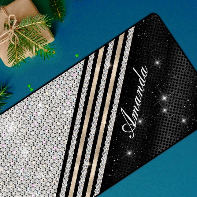 Faux de cristal argent et noir Personnalisé (Créateur téléchargé)