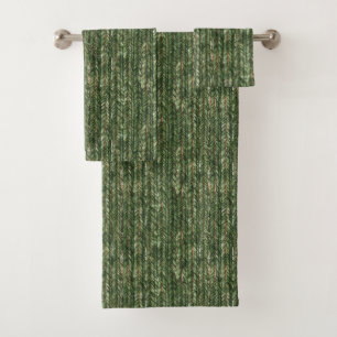 Faux fils tissés verts