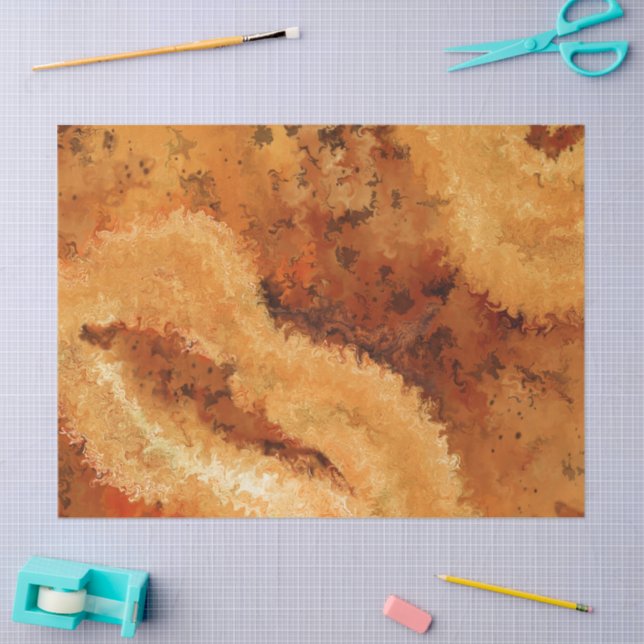 Faux-Furnier-Walnuß-Muster  Seidenpapier (Basteln)