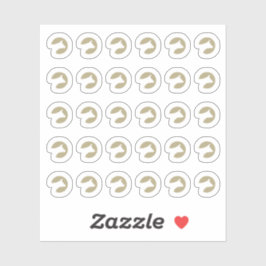 Faux Gold Beef Wedding Place Cards Meal Choice  Aufkleber