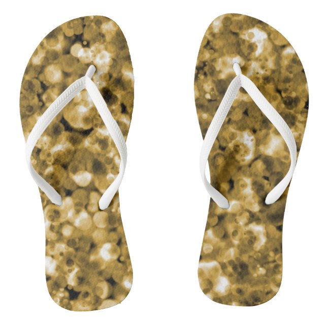 Faux Gold Bubble femmes tongs flops (Semelle)