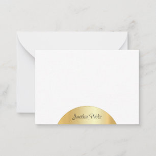 Faux Gold Calligraphie Monogramme Élégant Modèle