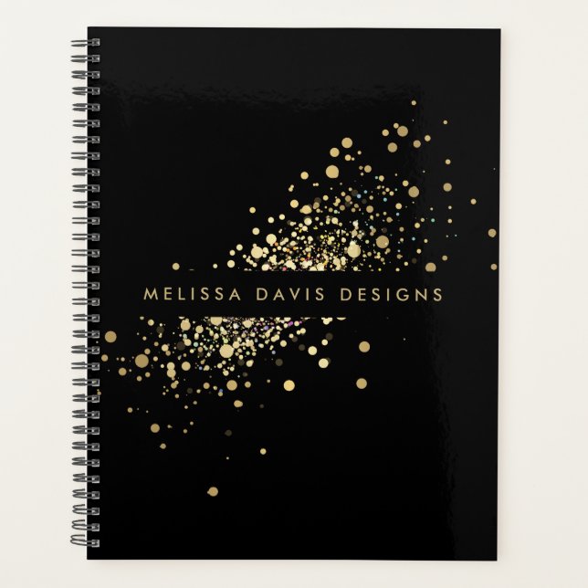 Faux Gold Confetti sur le carnet de rendez-vous no (Devant)