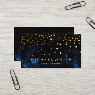 Faux Gold Foil Subtle Parties scintillant Carte de