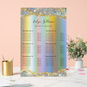 Faux Gold Iridescente Parties scintillant Foil Pri