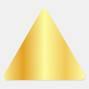 Faux-Gold-Leer-Vorlage Elegant Moderne Benutzerdef Dreieckiger Aufkleber