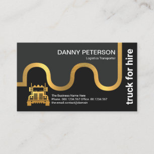 Faux Gold Logistique Transport Carte routière Cami