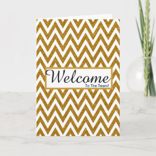Faux Gold Nouvelle carte d'accueil pour les employ
