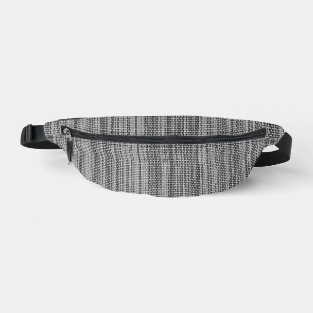 Faux Grey Fabric Fanny Pack (Recto)