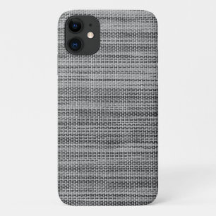 Faux Grey Fabric Moderne Design coque iphone