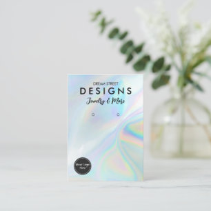 Faux Holo Logo Médias sociaux Écouter la carte