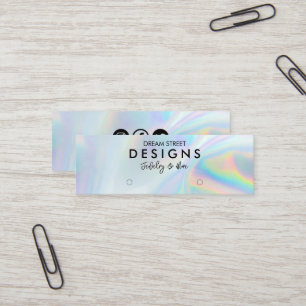 Faux Holo Logo Médias sociaux Écouter la carte