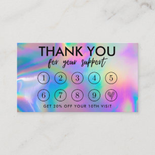 Faux Holographic Maquillage Hair Merci carte de fi