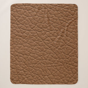 Faux-Leder hellbraune Schattierungen Haupttextur. Sherpadecke
