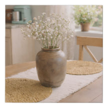 Faux Leinwanddruck Neutraler Landhausstil
