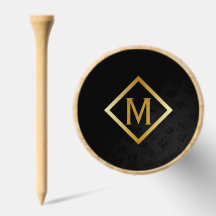 Faux Monogramme Or – Noir & Or