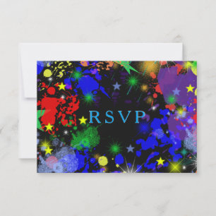 Faux Neon, Peinture, Personnalisée, RSVP