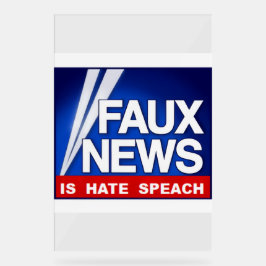Faux News  Acrylschild