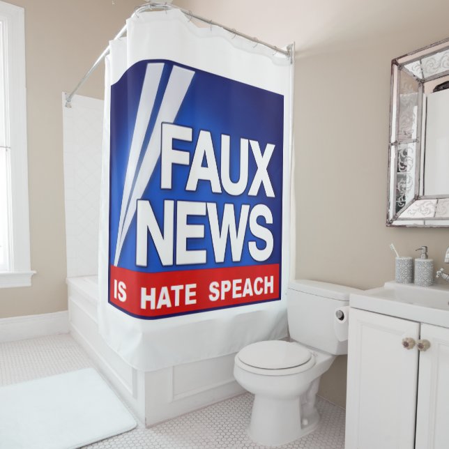 Faux News Duschvorhang (Beispiel)