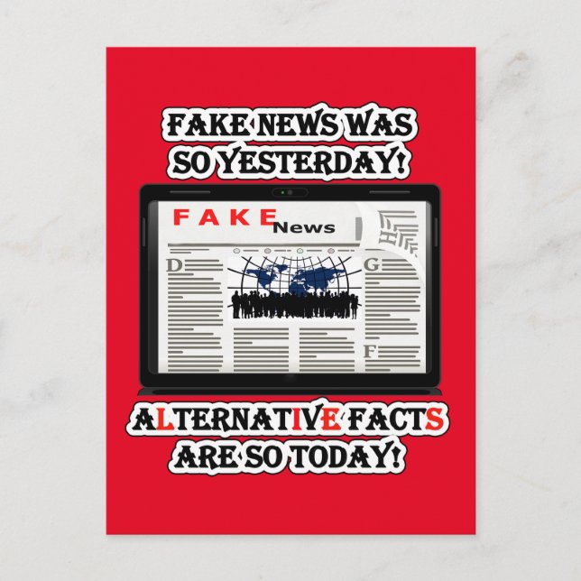 Faux News et autres faits Carte postale (Devant)