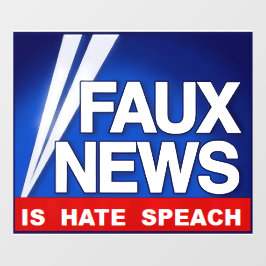 Faux News  Fensteraufkleber
