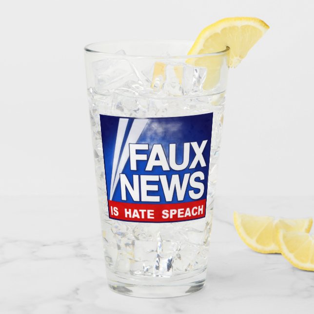 Faux News Glas (Rückseite Ice)