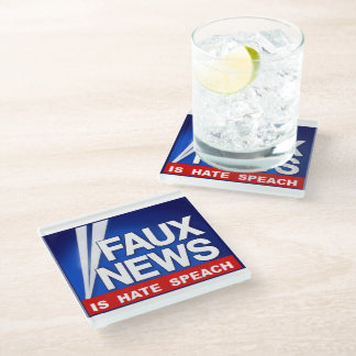 Faux News Glasuntersetzer