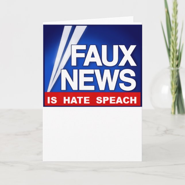 Faux News Karte (Vorderseite)