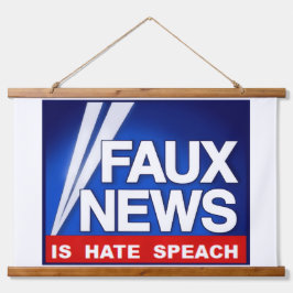Faux News Wandteppich Mit Holzrahmen