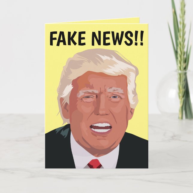 FAUX NOUVELLES ! ! DONALD TRUMP CARTES D'ANNIVERSA (Devant)