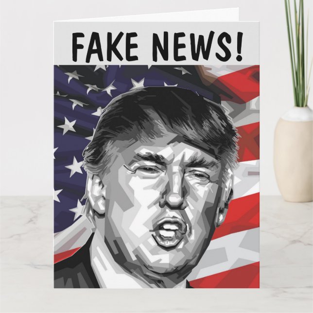FAUX NOUVELLES ! DONALD TRUMP GRANDE CARTE D'ANNIV (Devant)