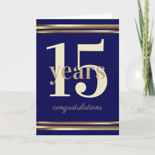 Faux or barre jalon employé carte anniversaire