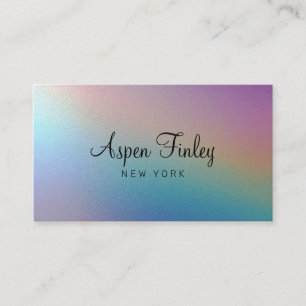 Faux Pearly Shimmer Carte de visite moderne