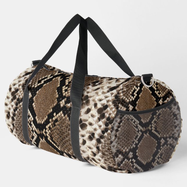 Faux Python Snakeskin Duffle Bag (Rechte Ecke)