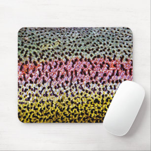 Faux-Regenbogenforellen-Schuppen-Textur-Muster Mousepad
