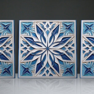 Faux-Relief-Blumen-Marokkanisches Fliesen-Homedeko Fliese