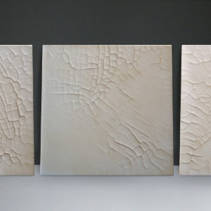 Faux-Relief-Glasur Weiße Minimalistische Heimdekor Fliese